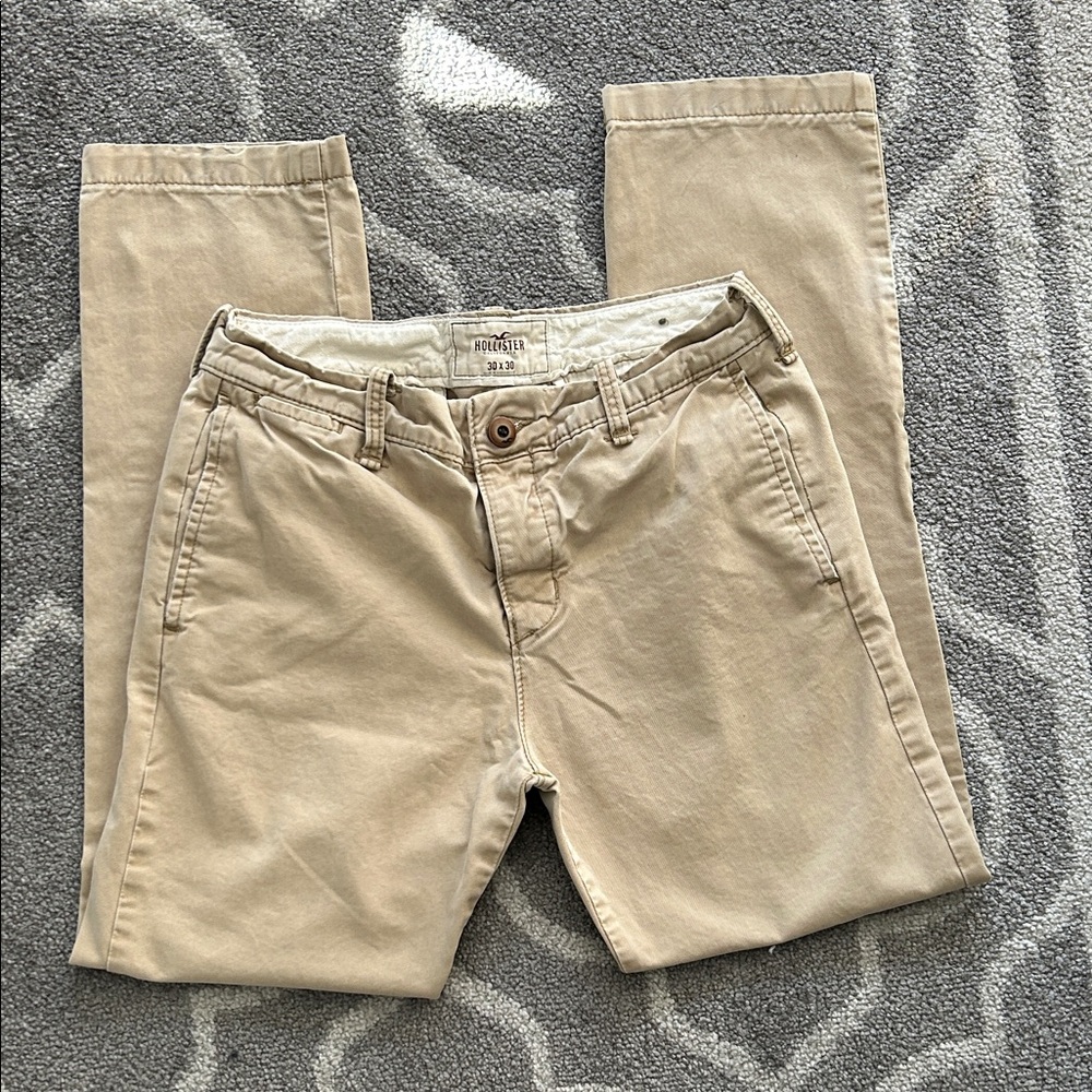 Hollister Beige Casual Pants